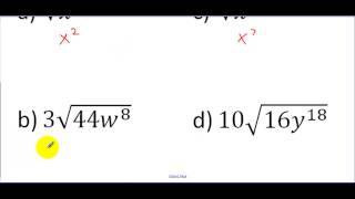 Famous 10-2 Example 2 Simplifying Radicals with variables Profile