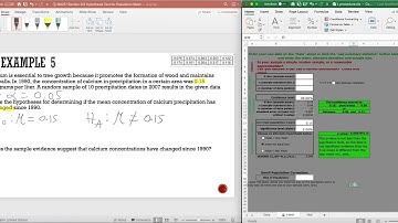 Section 9.3 Example 5 - Hypothesis Test for the Population Mean