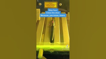 How to personalize pens using a laser engraver.