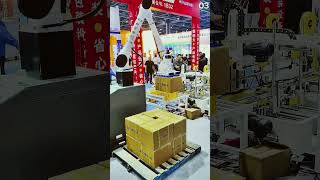 Robotic arms stack boxes with swift, precise motion