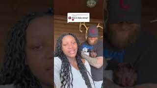 Sako’s doing well. She’s in pain and very sore but Joe Chuck makes it all worth it. #marriedlife