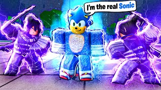 I Became SONIC THE HEDGEHOG in Roblox The Strongest Battlegrounds