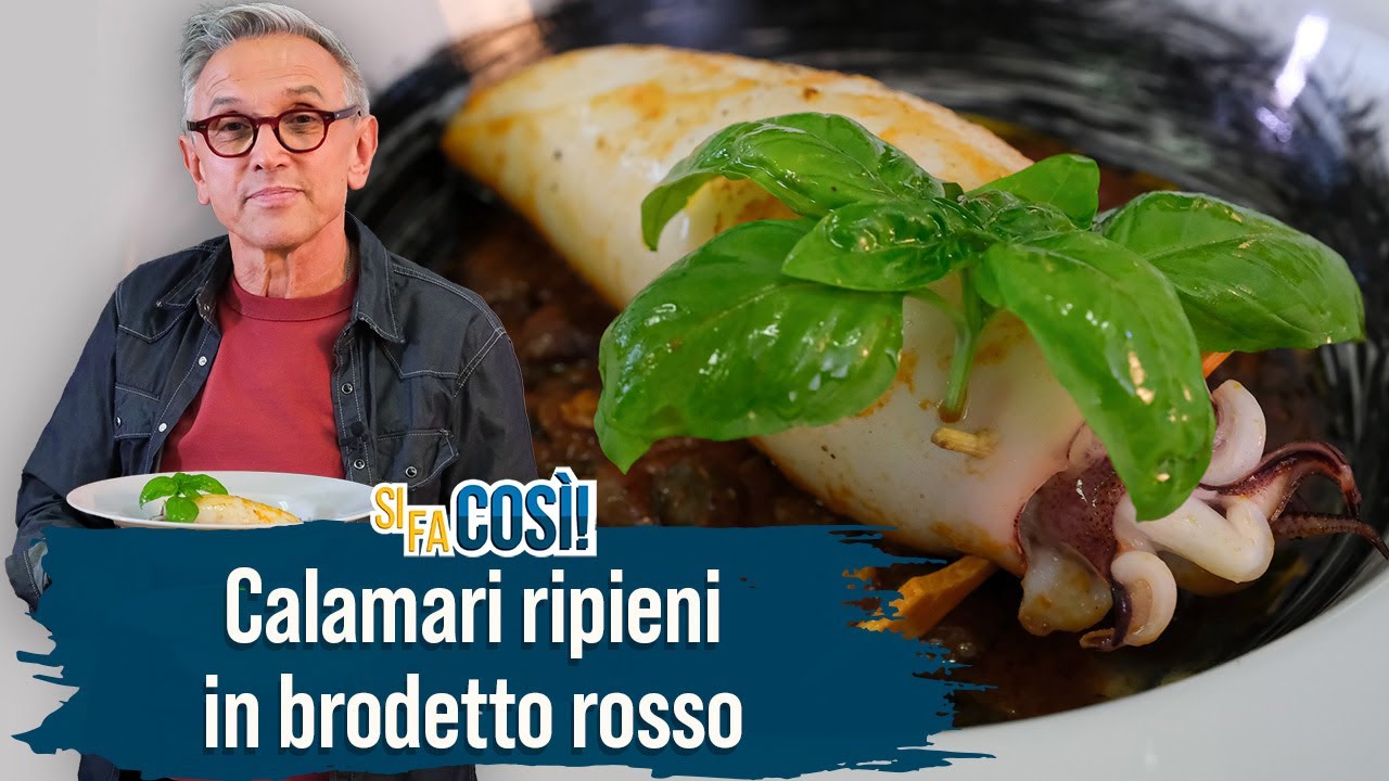 Calamari ripieni in brodetto rosso - Si fa così | Chef BRUNO BARBIERI