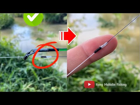Best Fishing knot Braid to Mono Very smoot #fishing #bestfishingknot #tutorial