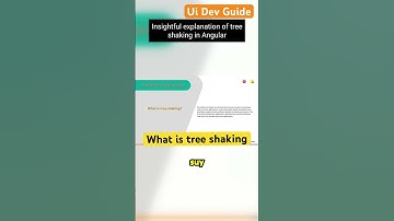 angular| angular 11 tutorial | tree shaking angular  #coding #frontendinterview #uidevguide