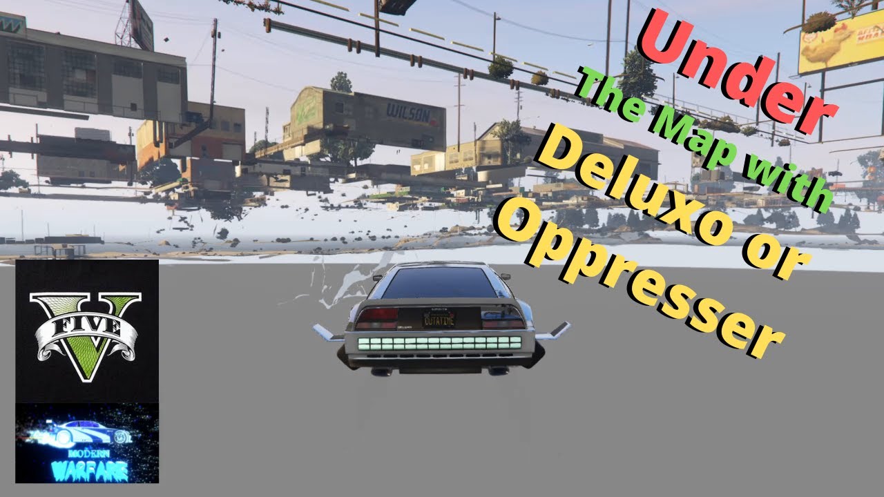 Under The Map with Oppressor or Deluxo - GTA5 Easy Solo