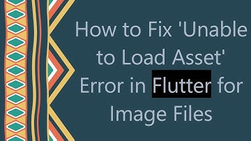 How to Fix 