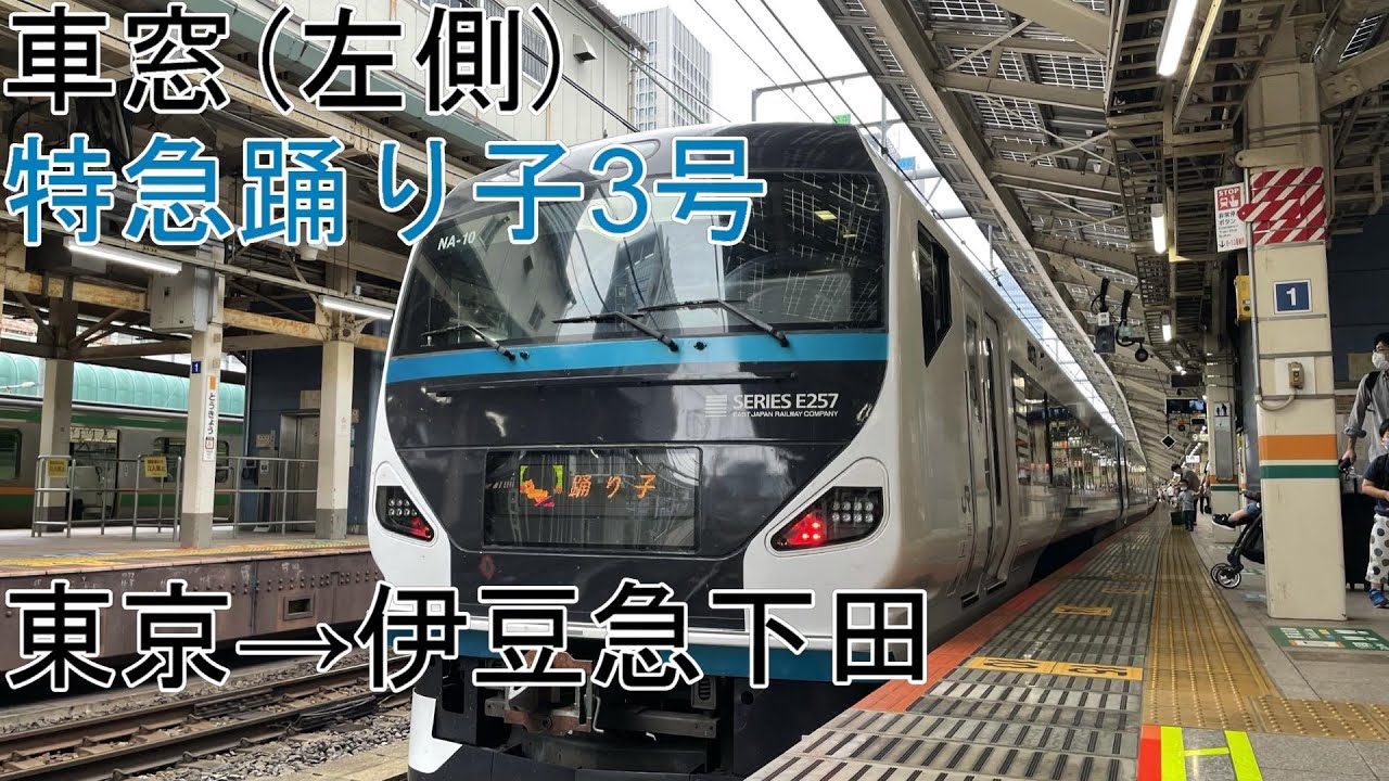 [T-V230][車窓]E257系2000番台[特急踊り子3号]東京→伊豆急下田
