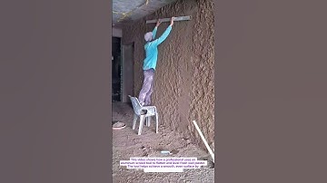 Insanely Satisfying Wall Plastering Technique Using a Screed Tool – Perfect Smooth Finish!”
