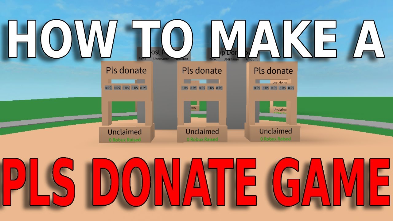 How to Make PLS DONATE in Roblox Studio (KIT INCLUDED) 