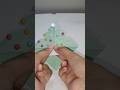 DIY Xmas tree bookmark 🌲| #youtubeshorts #christmas #santaclaus #bookmarks #papercraft #diy #views