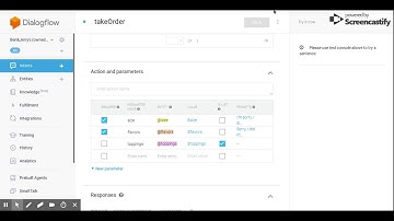 Dialogflow Parameters
