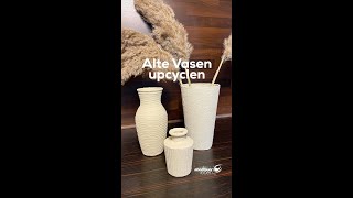 Cooler Keramik-Look für eure alten Vasen?🍾 #upcycling