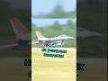 Истребитель Ф16 с красным хвостом ✈️