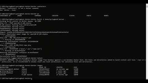 14 Spring Boot docker container