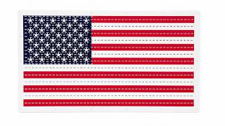 Small American Flag Pixel Prop for xLights and LOR 10