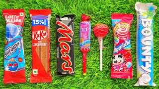 Asmr Most Popular Candys Some Lots Of Colorful Rainbow Lollipop Candy Unpacking Chocolate Eat