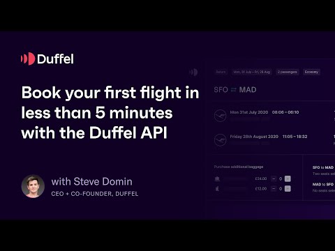 Book your first real flight in 5 minutes with the Duffel API