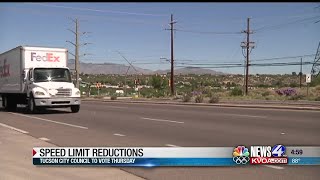 Tucson City Council to vote on speed limit changes