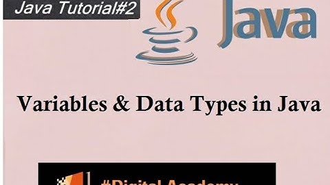 Variables and Data Types in Java Programming || Tutorial For Beginners || in Urdu/Hindi  #java