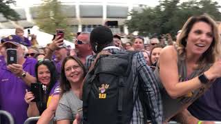 LSU arrives to Tiger Stadium for final home game of record-setting 2019 season