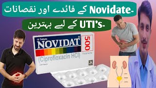 Novidate Tablet Uses in Urdu || Ciprofloxacin 500mg Uses || UTIs Treatment || Bacterial infections