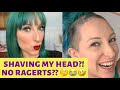 SHAVING MY HEAD AND DO I REGRET IT?! Plus a 90s bangs cameo & shaved head no makeup (FULL VIDEO)