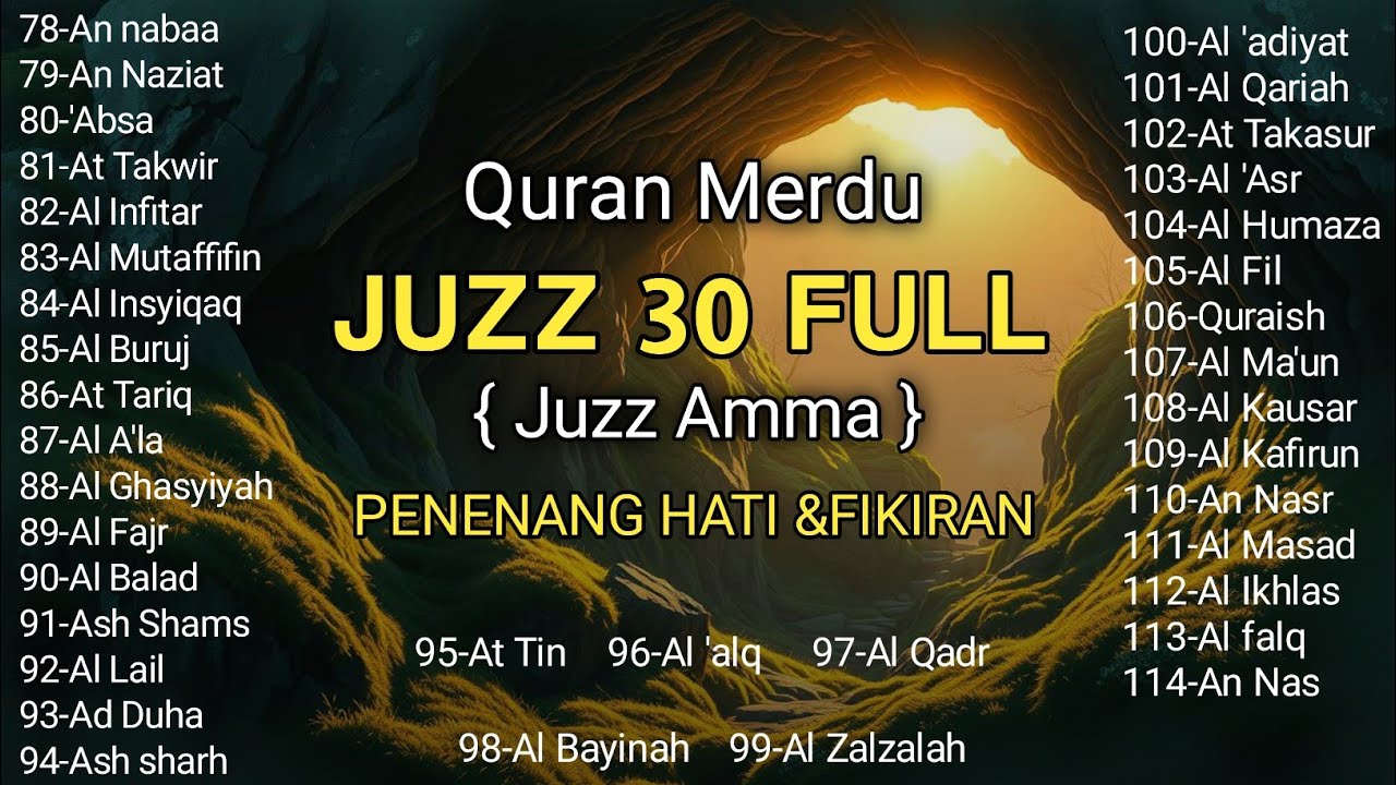 Ngaji Merdu Juz 30 Full ( JUZ AMMA ) Suara Merdu Menyentuh Hati,Terbaru 2026 | by Alaa Yasser