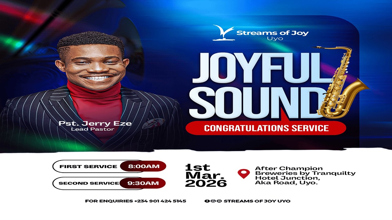 JOYFUL SOUND—CONGRATULATIONS SERVICE || SUNDAY SERVICE || 1ST MARCH 2026
