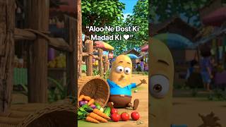 Aloo Aur Pyase Chhote Dost Ki Khoobsurat Kahani 🥔❤️ #AlooKiKahani #EmotionalStory #UrduCartoon