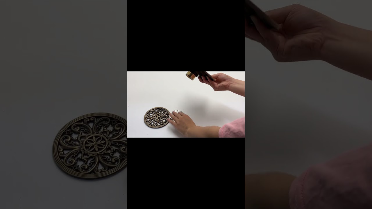 Odor-proof Copper Floor Drain. | install