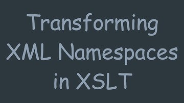 Transforming XML Namespaces in XSLT