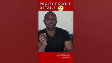 content of a PROJECT SCOPE in project management