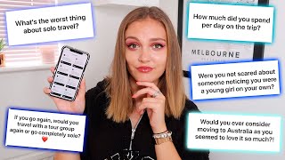 A BIG OLD AUSTRALIA Q&A! Solo Travel, Hostel Life & How Much It Cost