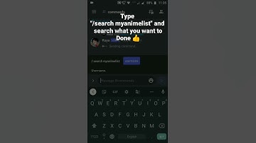 How to use Koya bot slash for /search myanimelist  Command in Discord Mobile #roduz #discord #howto
