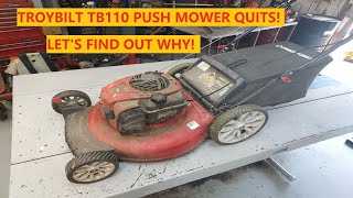 TroyBilt TB110 Push Mower | Quit During The Job!