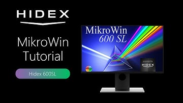 Hidex MikroWin tutorial 6 - Hidex 600 SL