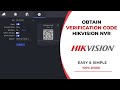 How To Obtain Hikvision NVR Verification Code