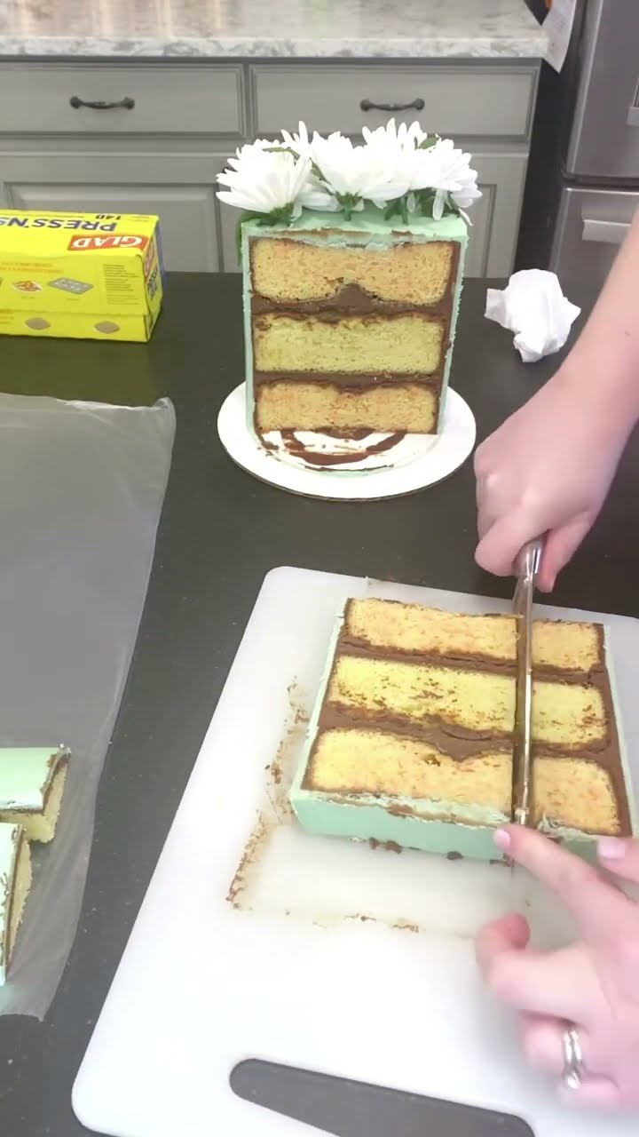 Cutting A 6 Inch 3 Layer Cake YouTube Cutting A 6 Inch 3 Layer Cake YouTube