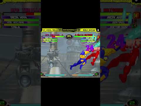 MvC2: Worldmatchue - Iron Man Crossup to Infinite to PC 100%+ Combo (Match Start) .:5.5.24:.