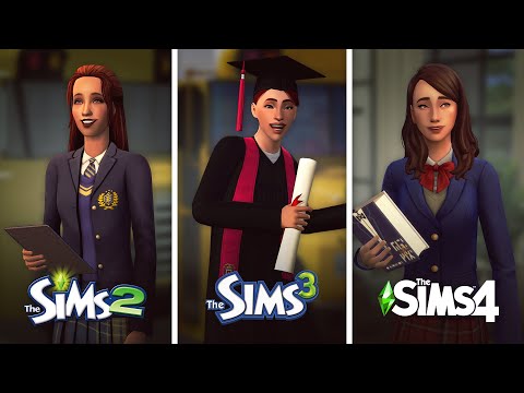 Видео: Школа в The Sims / Сравнение 3 частей