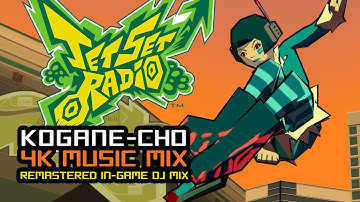 Jet Set Radio Soundtrack: 👹 Kogane-Cho Mix (Remastered DJ Transitions + 4K Gameplay)
