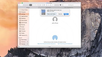 AirDrop with iOS - OS X Yosemite Starter Guide