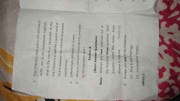 BCA 5th sem  Computer Network paper 2020 I BCA 2020 I