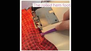 How to Use a Rolled Hem Presser Foot :: by Babs at Fiery Phoenix 