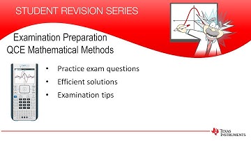 Exam Revision for QCE - QCAA | Mathematical Methods | TI-Nspire CX