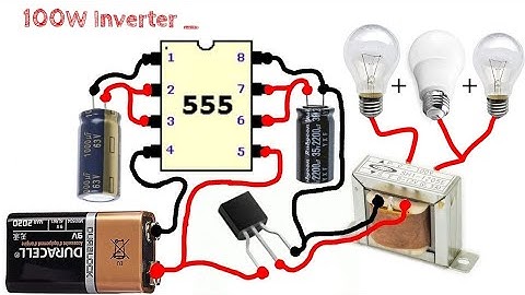 How To Make A 100W Inverter Using NE555 Ic _