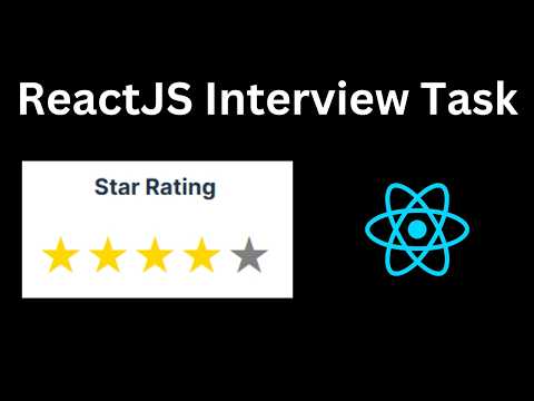 Star Rating React JS Interview Challenge | Live Coding React Interview Questions #7