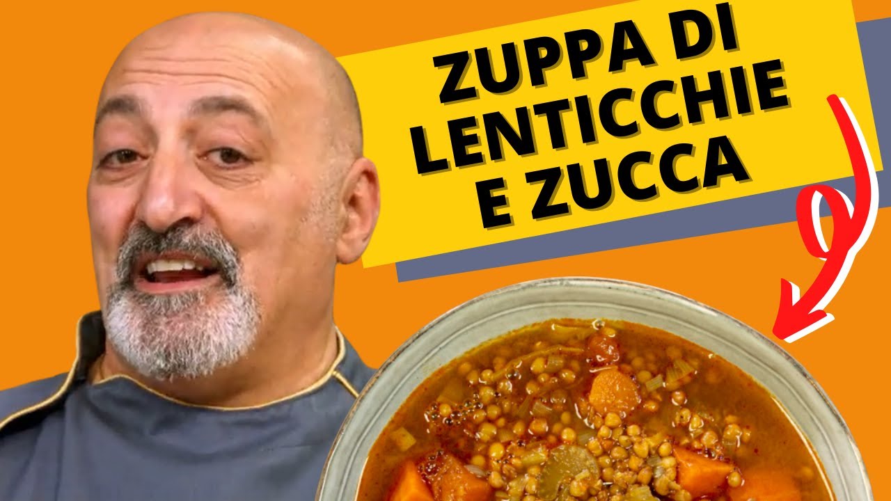 Zuppa di lenticchie e zucca - sapore rustico e tanto semplice da fare!