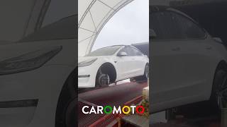 Tesla Model Y, один Tesla Model 3 и Kia EV6 грузятся в контейнер в Savannah для клиентов из Молдовы